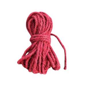 Natursnöre, Röd. Pris för 5 meter