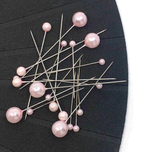 Pärlnål Ljusrosa mix  20st