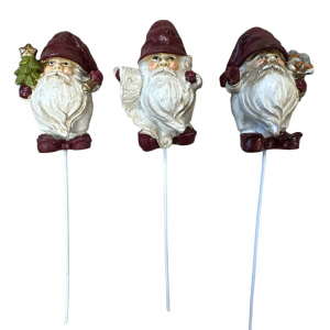 Tomte, Knubbig, Röd, 3-olika, 6cm