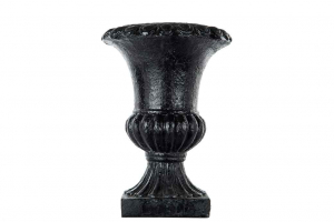 Kruka / Pokal, Svart 30 cm.