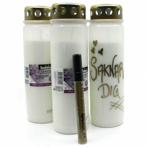 4 st Gravljus och 1 st Lackpenna