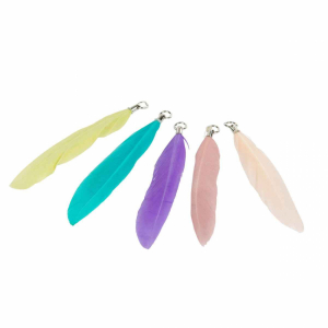 Fjädrar i olika färger, 20 st