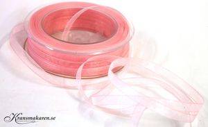 Organsaband rosa, 10 mm. Pris för 5 meter