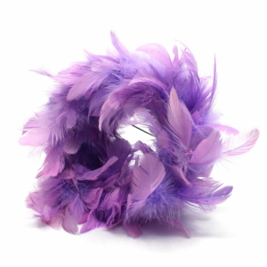 Bukettrede med Lila fjädrar