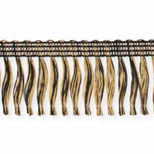 Guld och svartfärgade fransar (pris per meter)