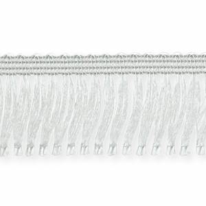 Silverfärgade fransar (pris per meter)