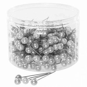 Pärlnålar, vita 10 mm  250 st