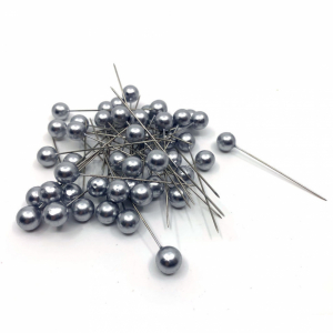 Pärlnålar. 10mm, Silver. 50 st