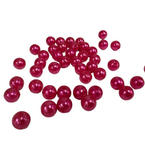 Rosa vaxpärlor 10mm, (ca45st)