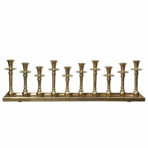 Ljusbricka för 10 st kronljus Antik Guld 