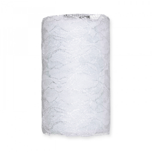 Spetsband, vit, 12 cm bred. (10 meter)