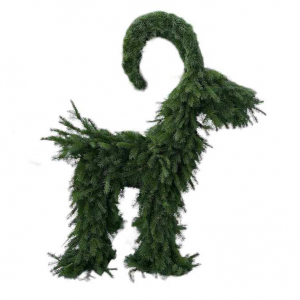 Julbock i Granris, ca 90 cm hög