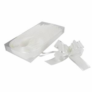 Dragrosett matt vit med kant. 3 st