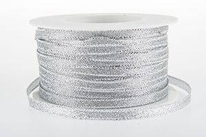 Band, silverfärgat. 5mm (Pris per meter)