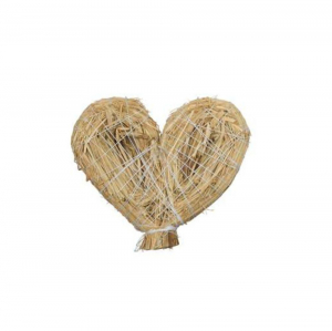 Halmhjärta 21 x 27 cm