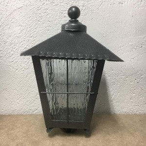 Gravlykta med kula, silvergrå