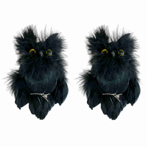 Ugglor svarta 2st 