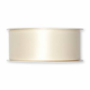 Cremefärgat satinband, 40 mm ( 25 meter)