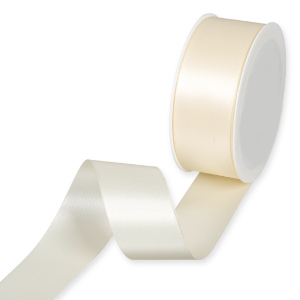 Cremefärgat satinband, 40 mm ( 3 meter)