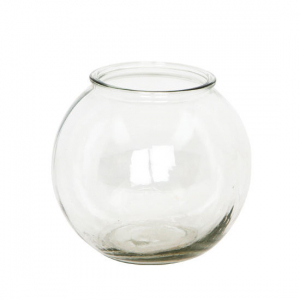 Glasvas rund ca 14.5 cm