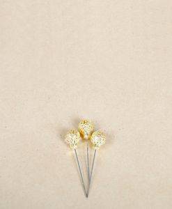 Metallnålar, guldfärgade, 13 mm 48 st