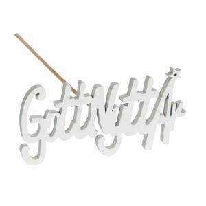 Gott nytt år / stick vit, 8 cm