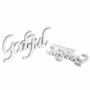 God Jul skyltar/nypor. 2st. Vita