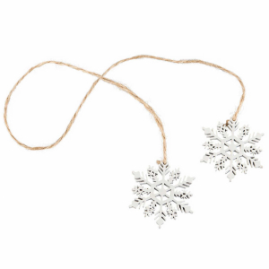 Snöflingor, 2 st/snöre 