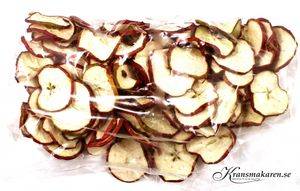 Äppleskivor. 250 gram (ca 60-70 skivor)