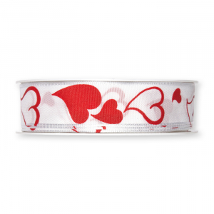 Band med hjärtan 25 mm ( 25 meter)