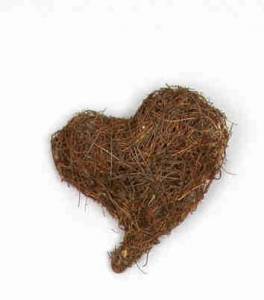 Salimhjärta. 12x13 cm. 