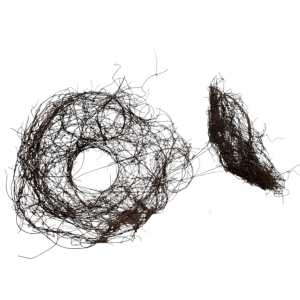 Bukettrede i naturmaterial. Ca 24 cm.