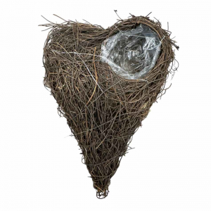 Salimhjärta med planteringshål. ca 25x19 cm. 