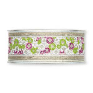 Dekorband Blomma mosaik, 40 mm ( 3 meter )