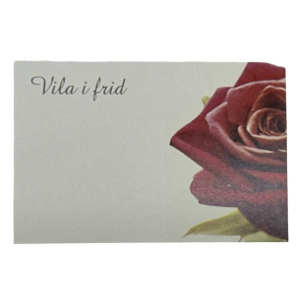 Blomsterkort Vila i frid 50st