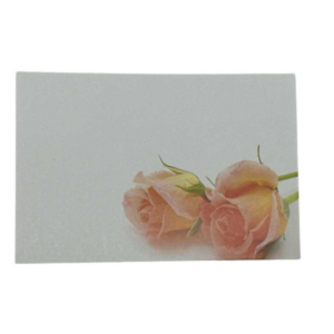 Blomsterkort ljusrosa Ros 50st