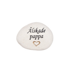Sten med text – Älskade pappa