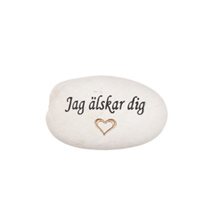Sten med text – Jag älskar dig
