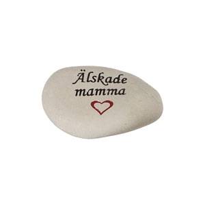 Minnessten med text - Älskade mamma