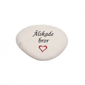 Sten med text – Älskade bror