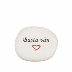 Sten med text – Bästa vän