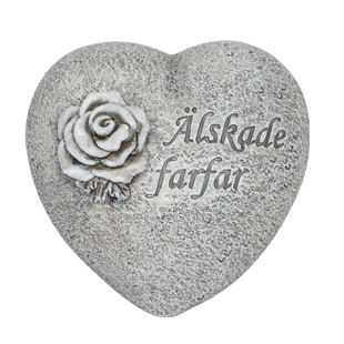 Hjärta med text – Älskade farfar