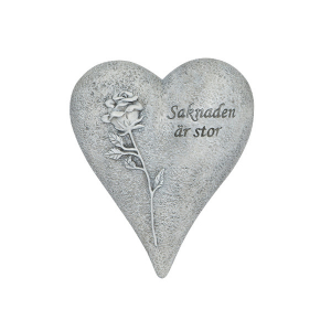 Gravdekoration Hjärta - Saknaden är stor