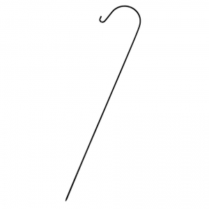 Spjut till hängande gravlykta, svart