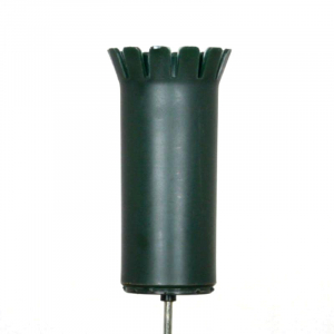 Gravvas, grön. 17 cm hög
