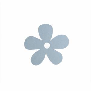 Blomformad etikett, Ljusblå, 20 st.