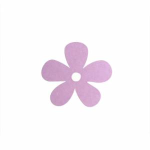 Blomformad etikett, Ljuslila, 20 st.