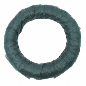 Halmstomme med grön kranspapp, 24 cm