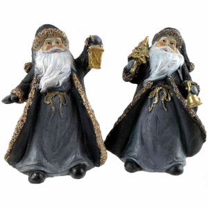 Jultomtar Grå & Guld. 2 st olika