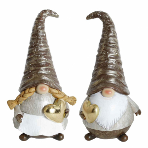 Tomtekärlek, 2 olika.  22 cm